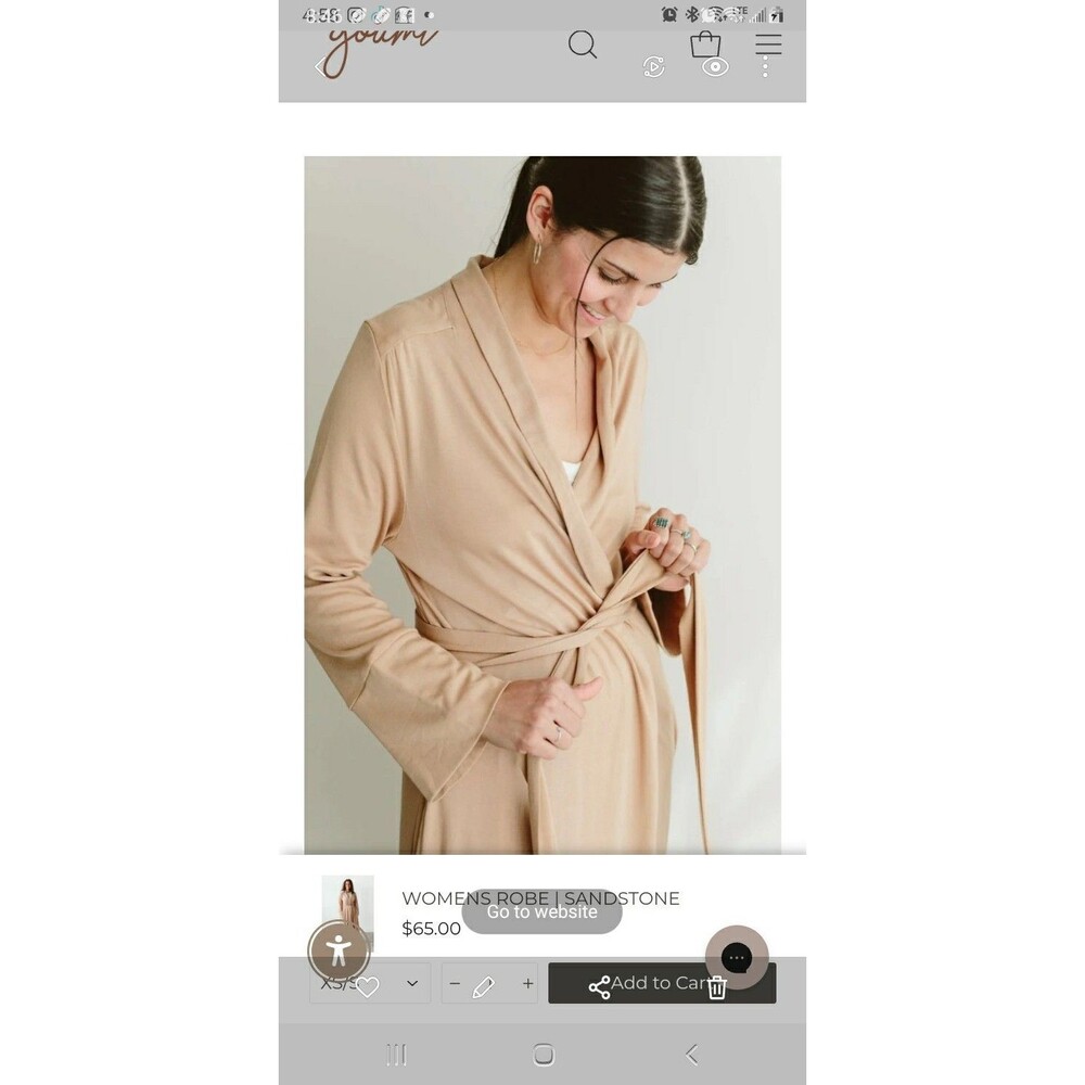 Goumi Robe Women Size Xs/Small Will Fit A Med. Retail Is 65